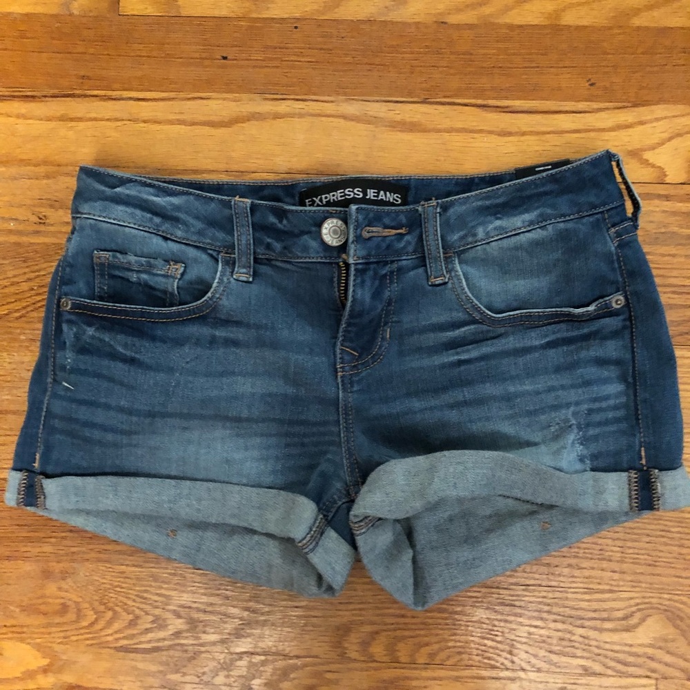 Express jean shorts